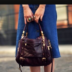 Rebecca Minkoff Cupid Satchel in wine